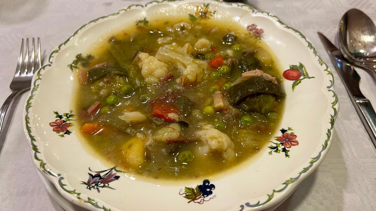 Menestra de verduas de temporada del Cocinero Mayor - Manuel E. Busto
